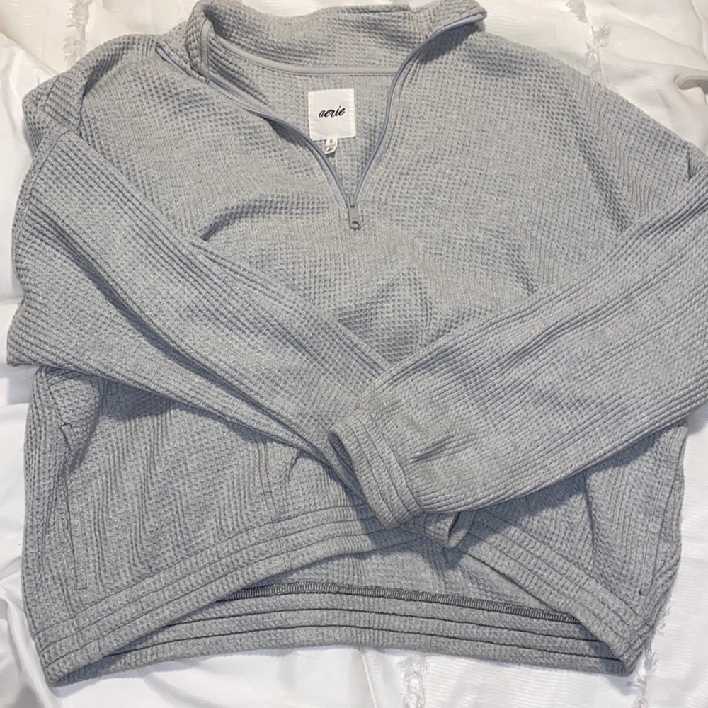 Aerie Quarter Zip Sweater